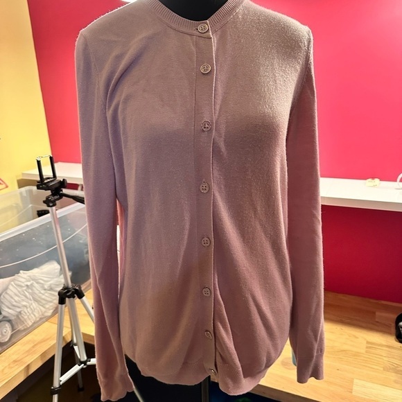 Beautiful light pink long cardigan woman size M Karen Millen - Picture 9 of 10